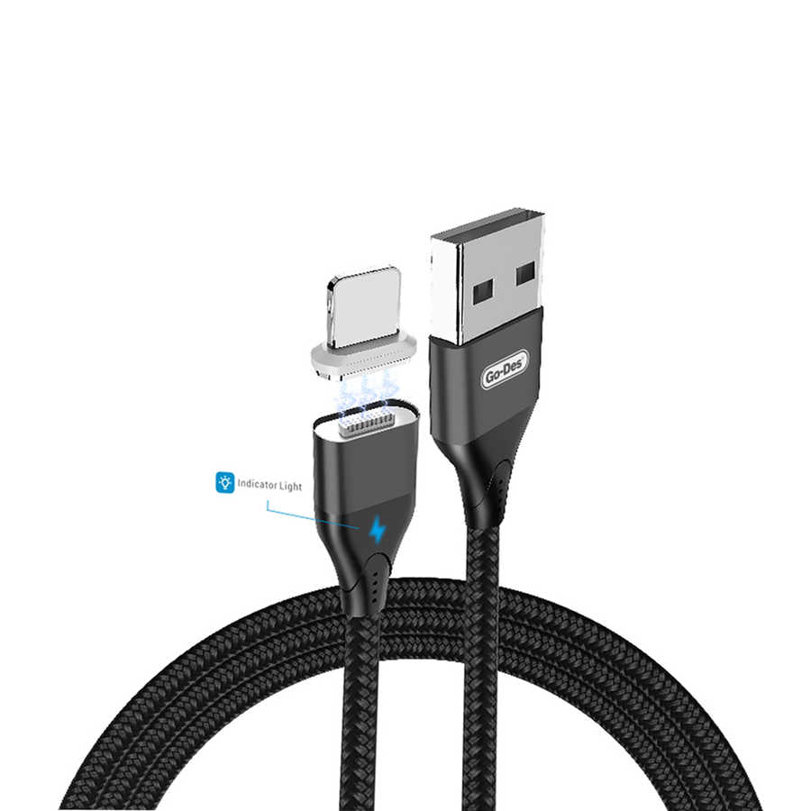 Go-Des GD-UC503 Attraction Magnetic Lightning USB Hızlı Şarj-Data Kablosu - 1 Go-Des GD-UC503 Attraction Magnetic Lightning USB Hızlı Şarj-Data Kablosu - 1